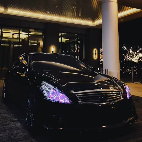 G37 RGB Flow Hex Halo Headlights