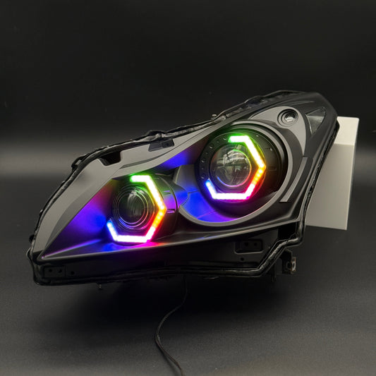 G37 RGB Flow Hex Halo Headlights