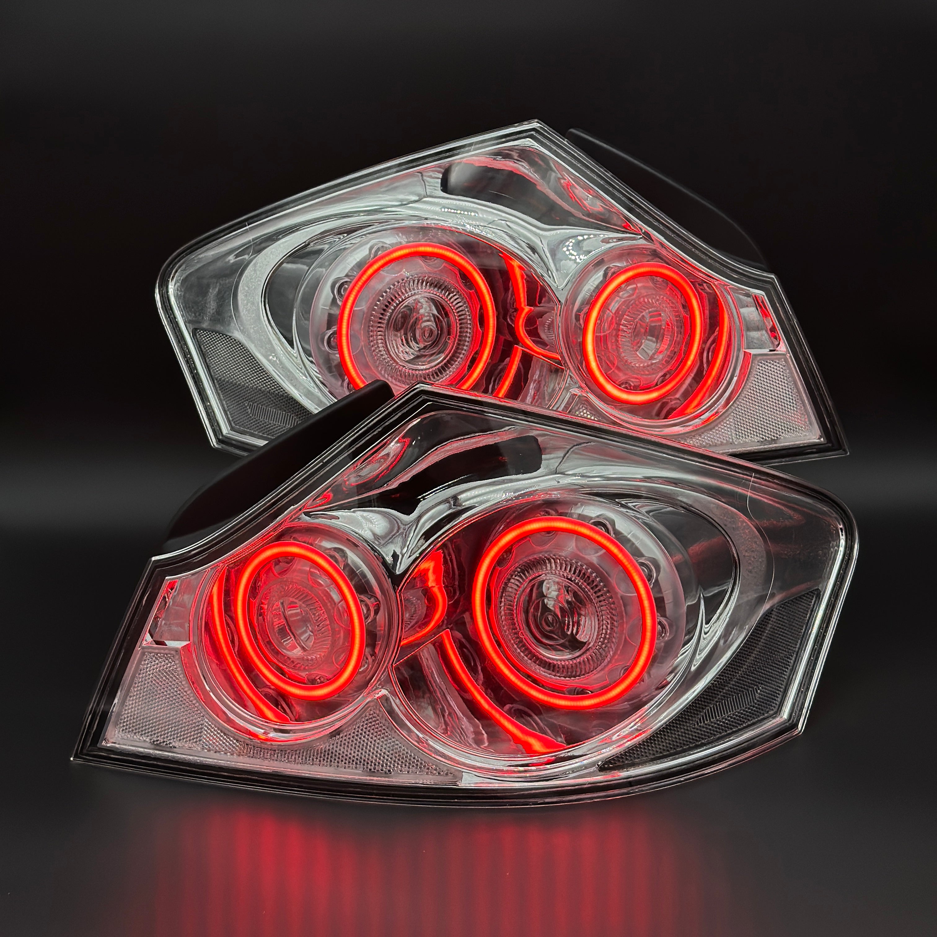 G37/G35 Sedan Clear GTR Style Halo Tail Lights – The V36 Shop