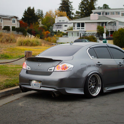 G37/G35 Sedan Clear GTR Style Halo Tail Lights