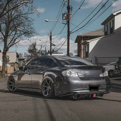 G37 Sedan Clear GTR Style Halo Tail Lights