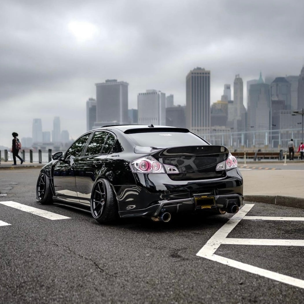 G37 Sedan Clear GTR Style Halo Tail Lights